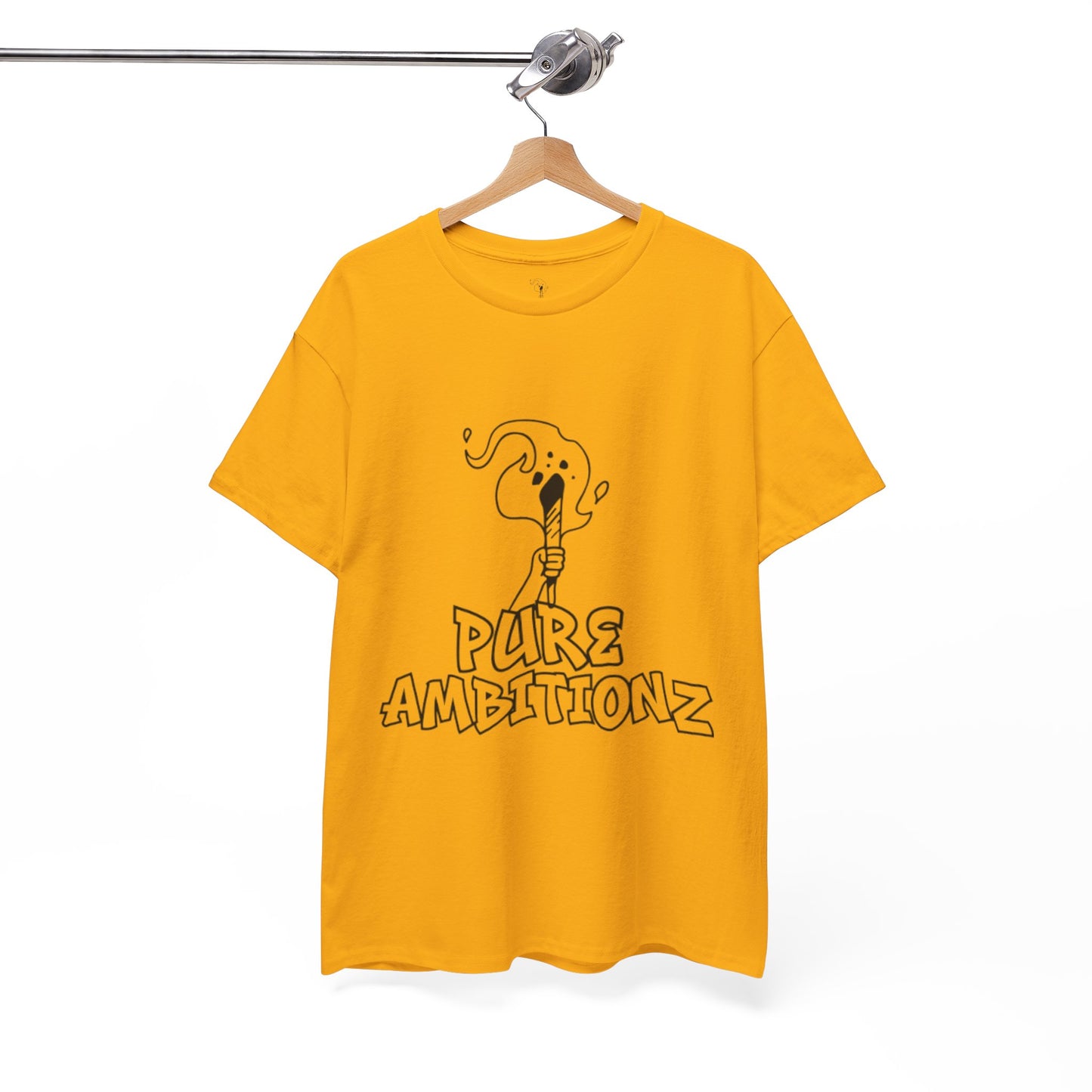 Pure Ambitionz " Carry The Torch" Gold Tee- Black Mark Edition🔥
