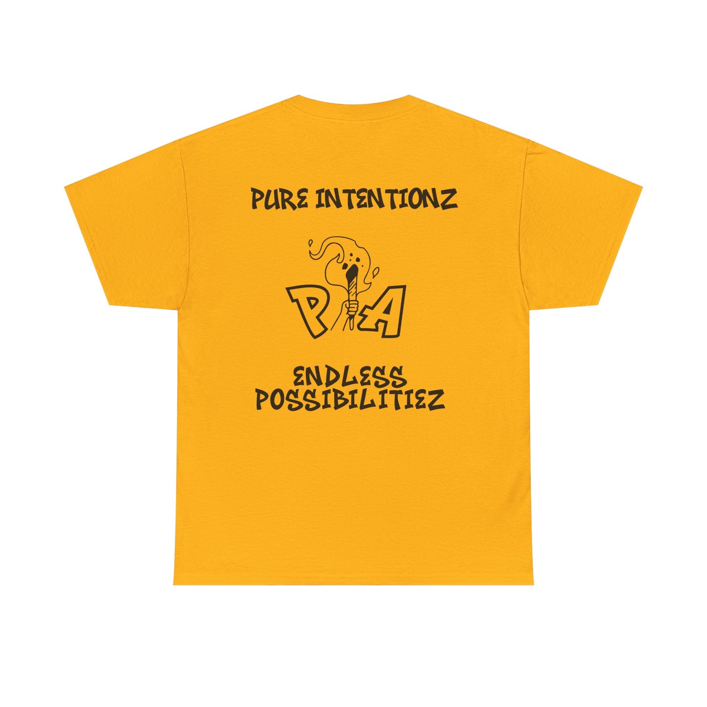 Pure Ambitionz " Carry The Torch" Gold Tee- Black Mark Edition🔥
