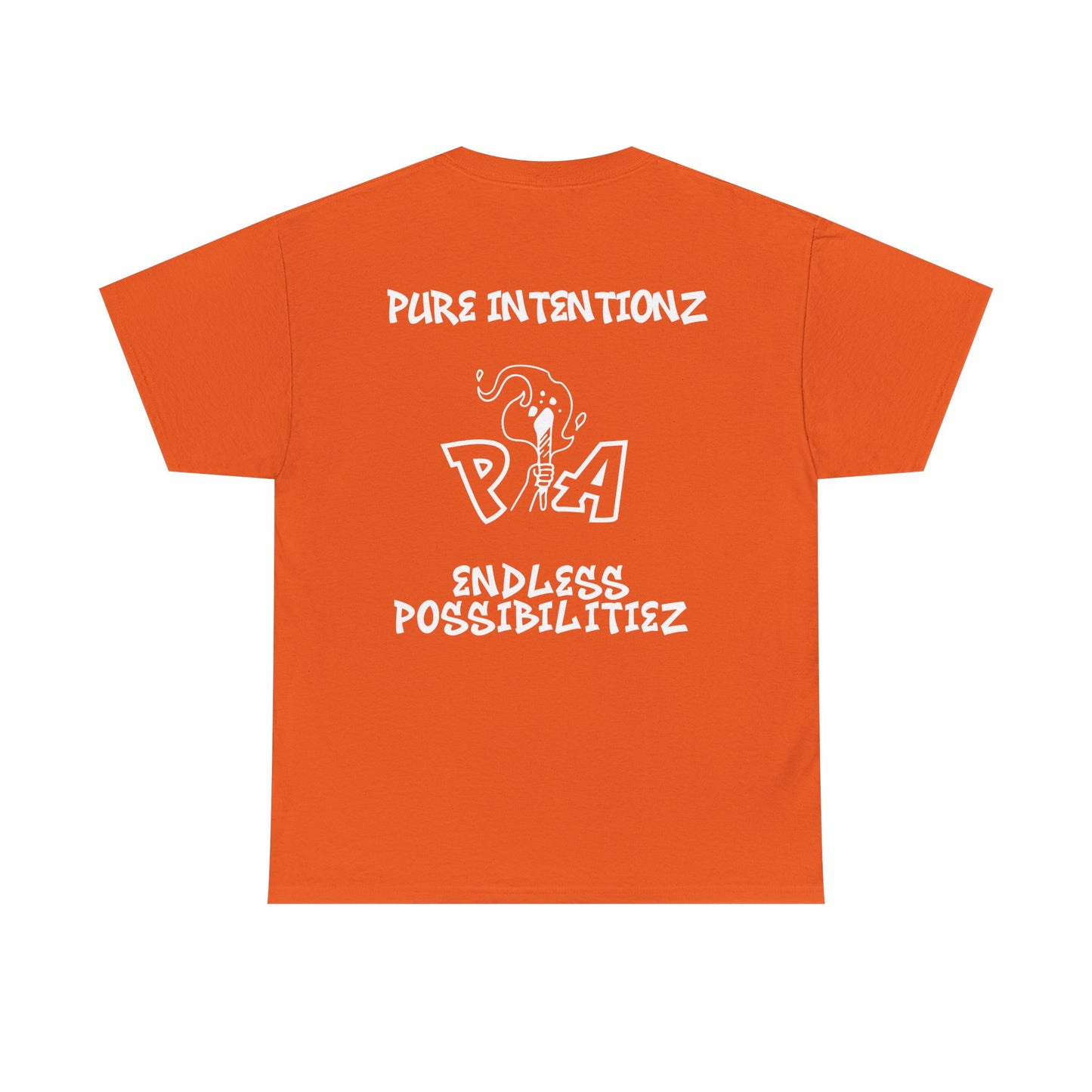 Pure Ambitionz "Combination Mark" Orange Tee- White Mark Edition 🔥