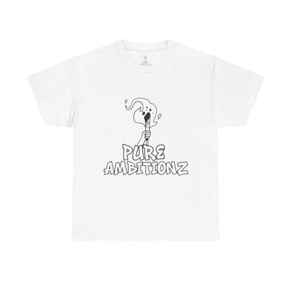 Pure Ambitionz "Combination Mark" White Tee-Black Mark Edition🔥