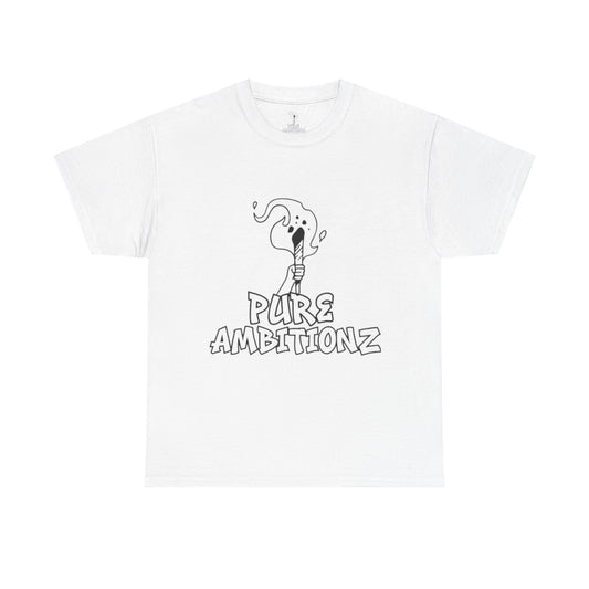 Pure Ambitionz "Combination Mark" White Tee-Black Mark Edition🔥