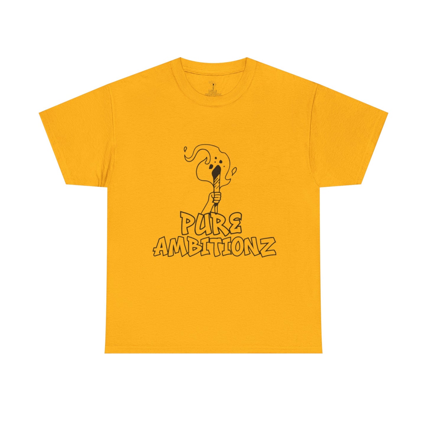 Pure Ambitionz " Carry The Torch" Gold Tee- Black Mark Edition🔥